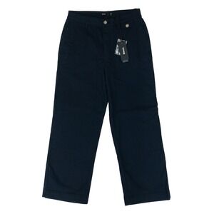 Bench Chino Pants Womens Medium Navy Blue Wide Leg High Rise Jara New
